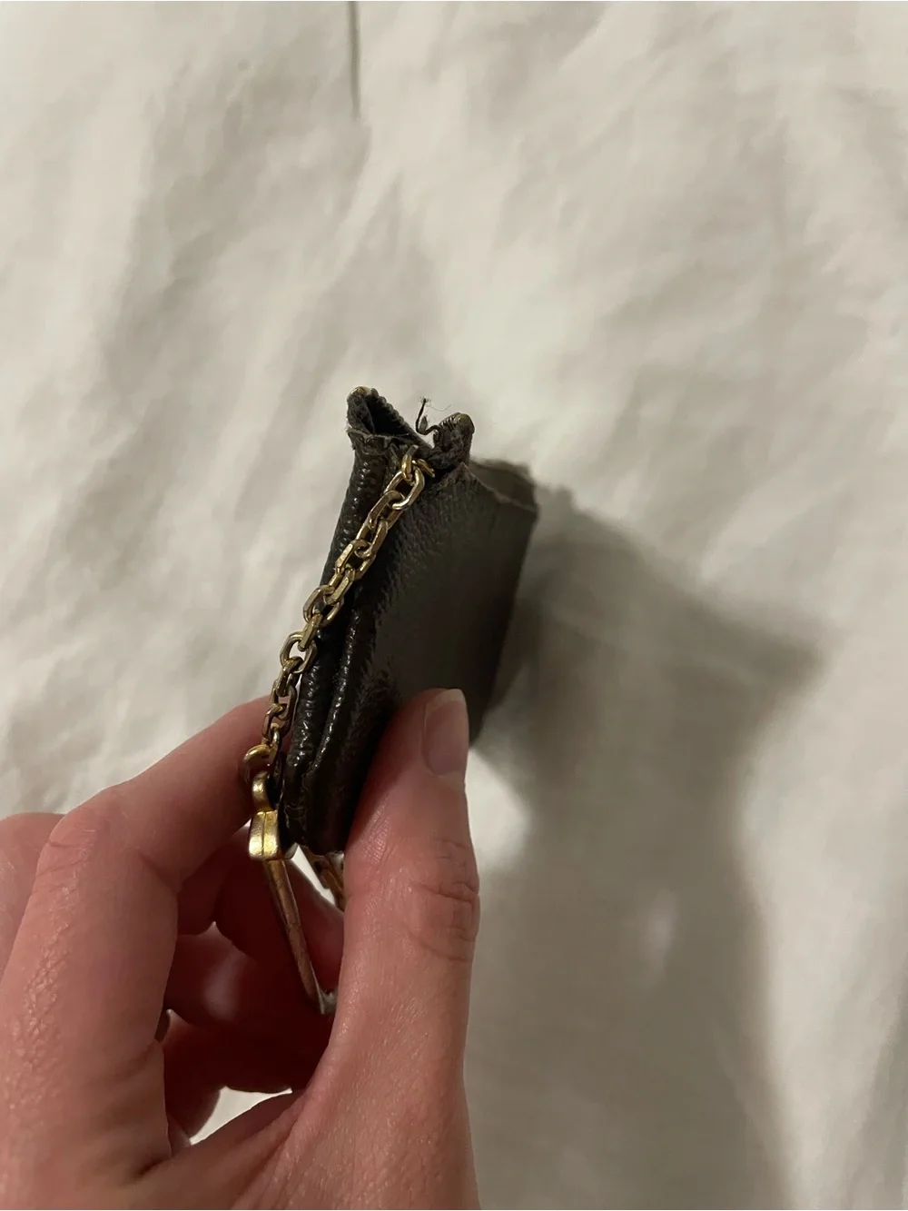 Louis Vuitton Brown Monogram Key & Card Holder with Gold Hardware